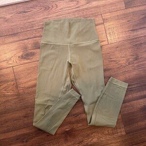 Lululemon Align leggings size 4 in green twill